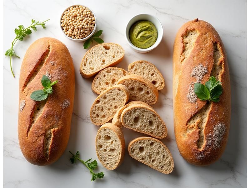 Assortiment de pains santé : sans gluten, aux graines, et multicéréales.