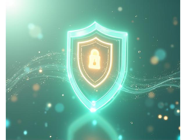 Illustration abstraite de boucliers numériques et de cadenas symbolisant la protection des données